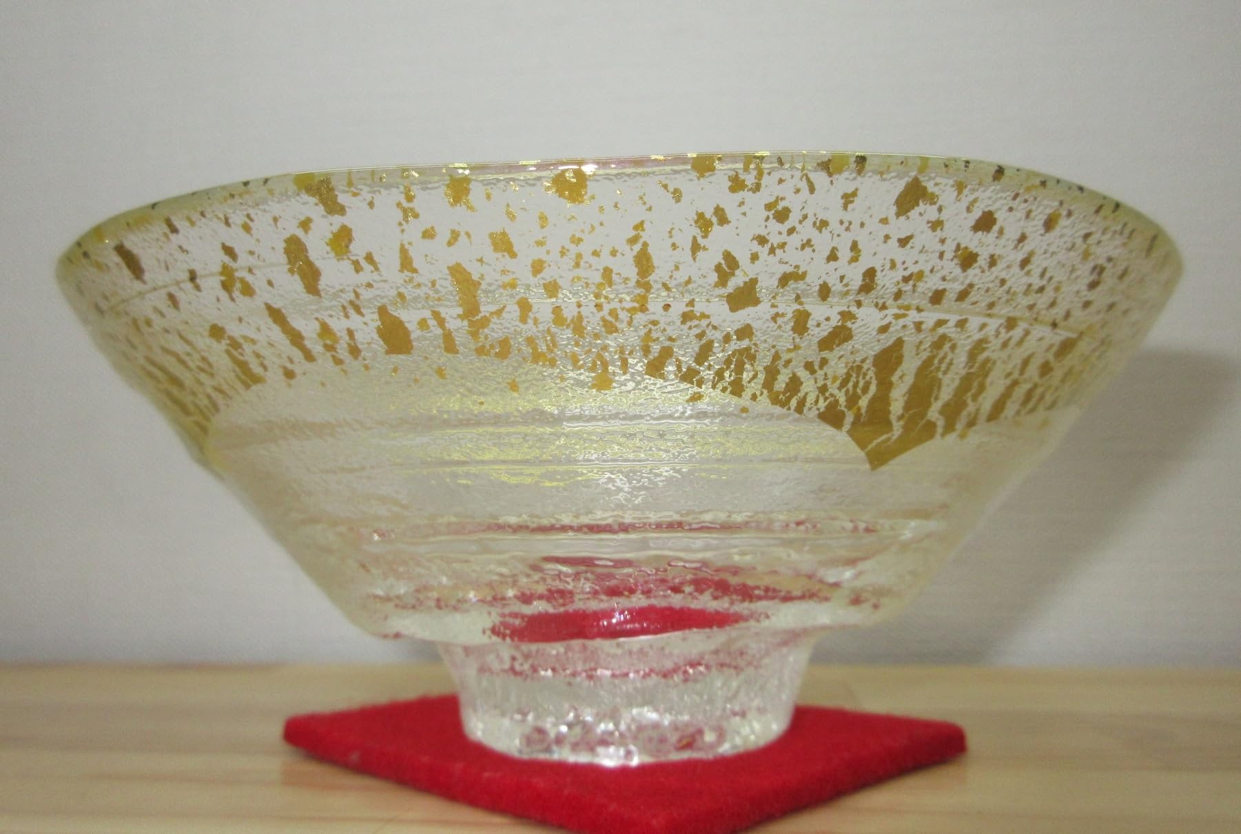 煎茶道具 煎茶碗 ガラス茶碗 義山 金散らし 義山 ガラス 茶碗 *耐熱